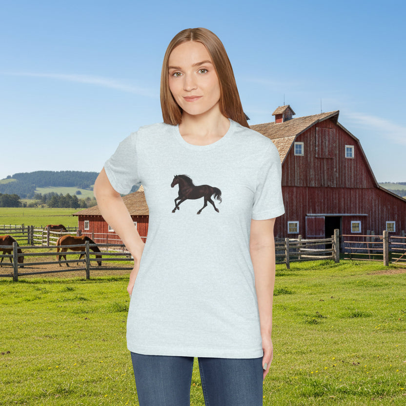 Dark Bay “Beauty”  Trotting Horse T-Shirt