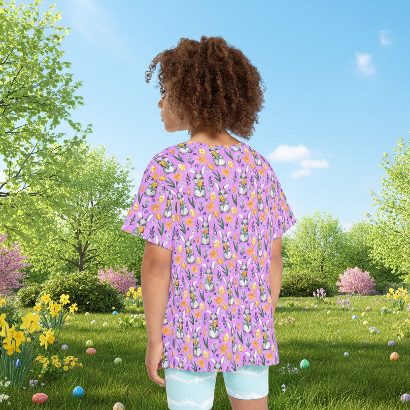 Kids Easter Bunny Lilac T-Shirt