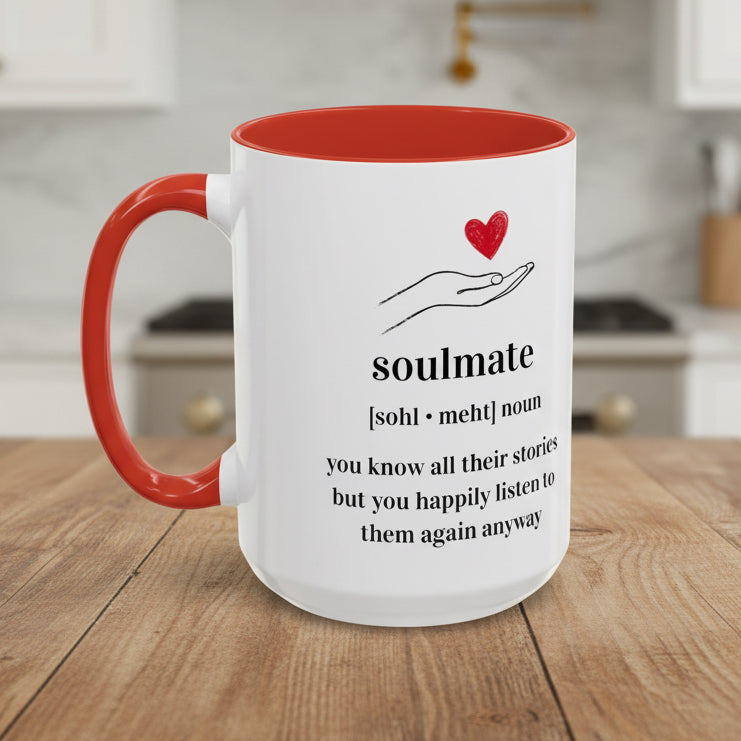 Soulmate Definition Accent Coffee Mug