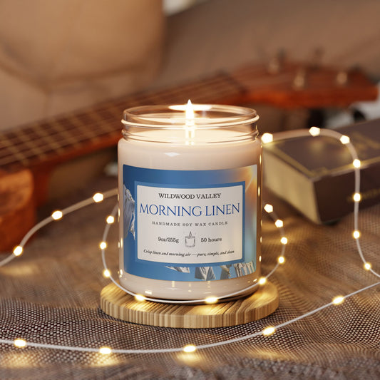 Morning Linen Scented Soy Candle