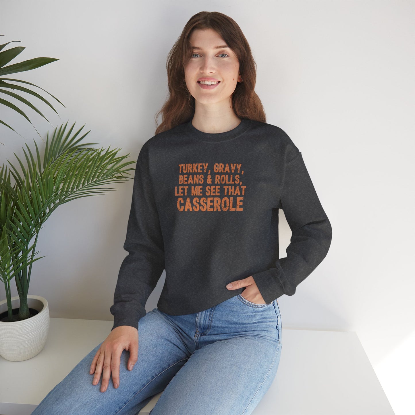 Turkey, Gravy, Beans & Rolls Crewneck Sweatshirt