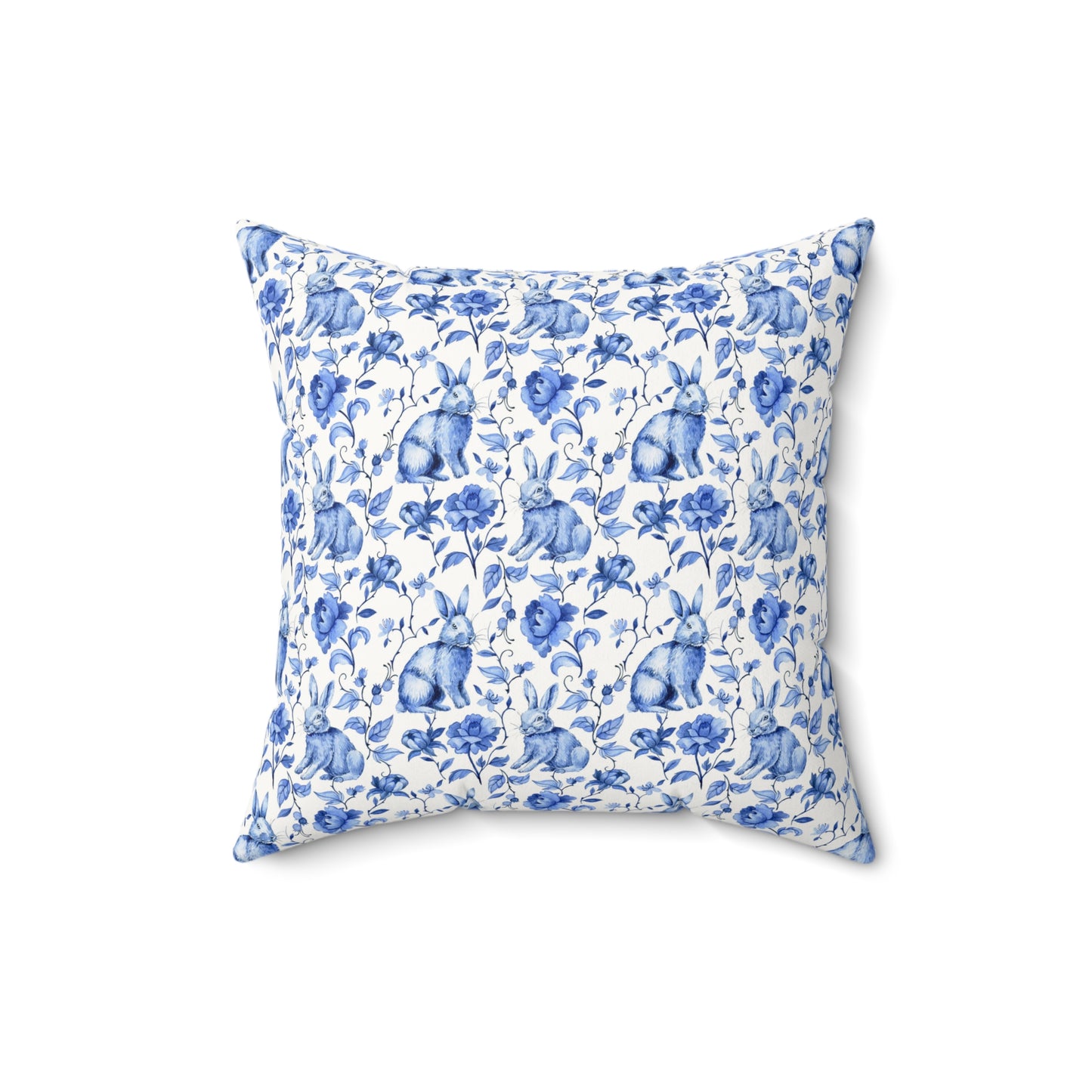 Easter Toile Faux Suede Pillow