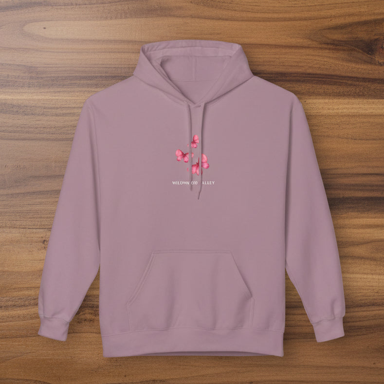 Pink Butterflies Wildwood Valley Hoodie