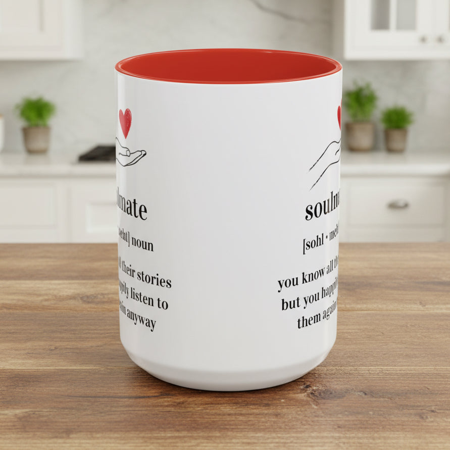 Soulmate Definition Accent Coffee Mug