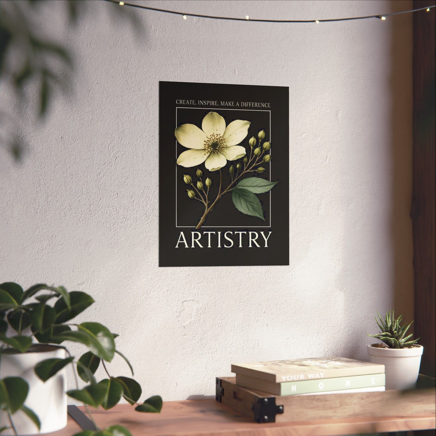 Artistry Floral Poster