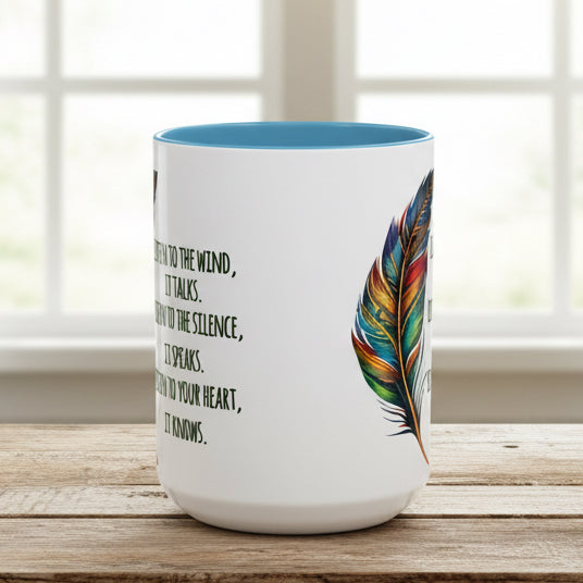 Listen to the Wind 15oz Accent Mug