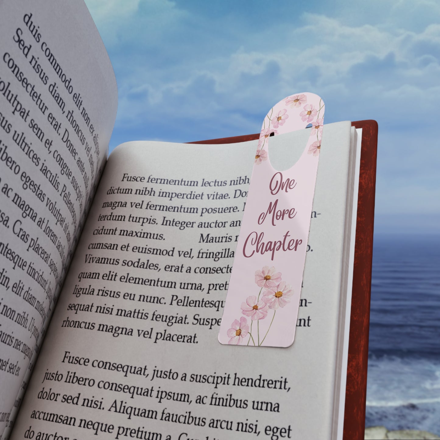 One More Chapter Floral Bookmark