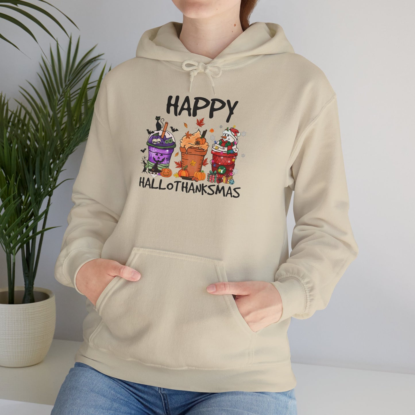 Happy Hallothanksmas Holiday Hoodie