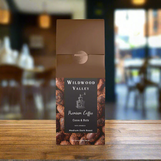 Cocoa & Nuts Coffee Blend (Medium-Dark Roast) 12oz