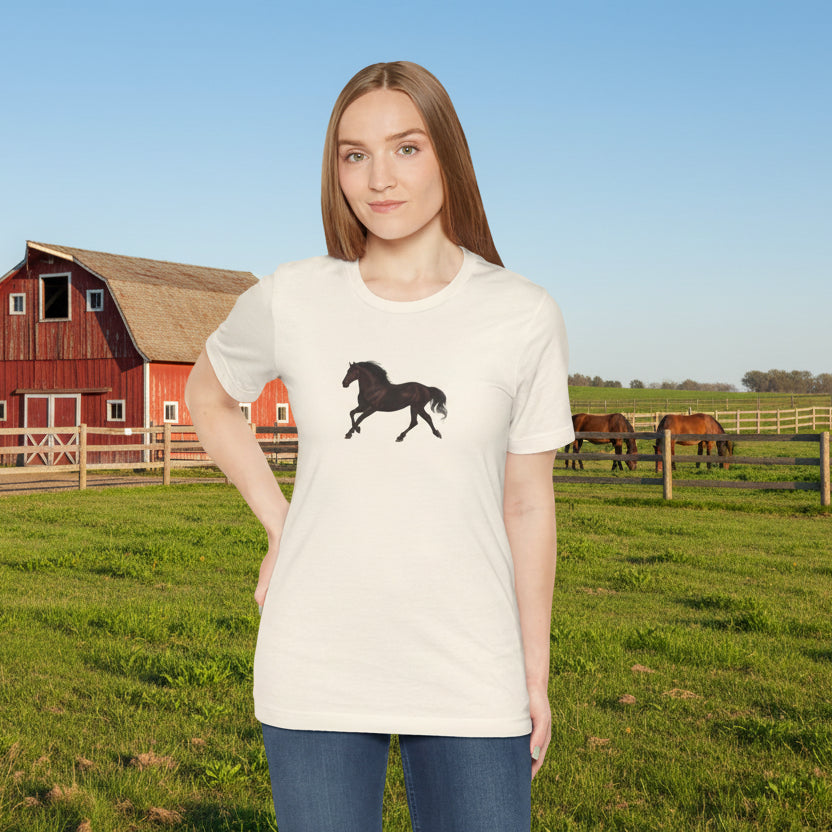 Dark Bay “Beauty”  Trotting Horse T-Shirt