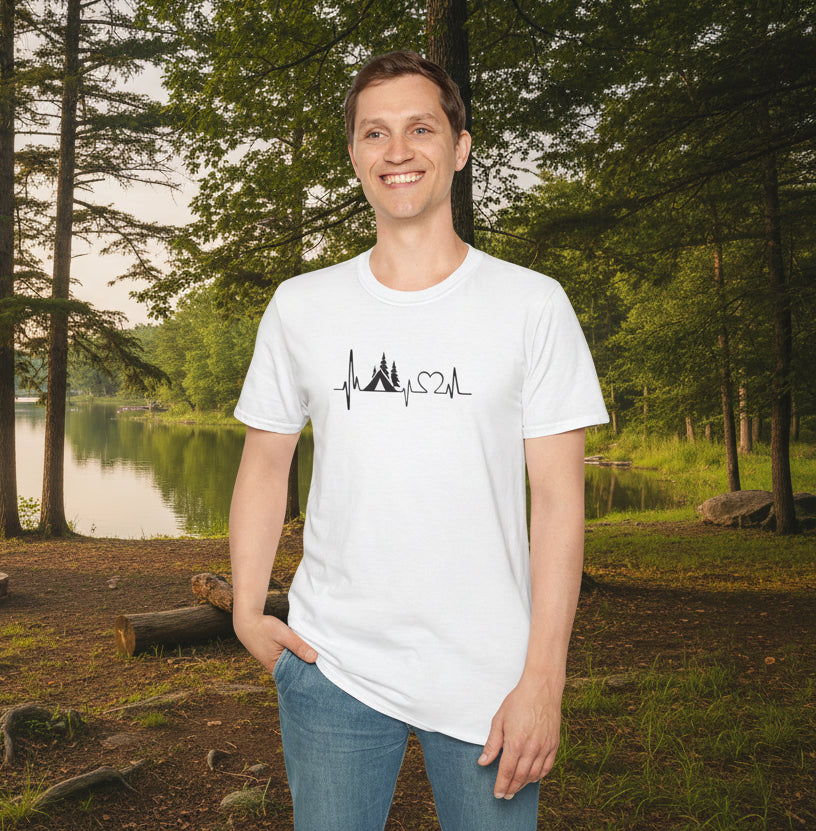 Camping Heartbeat T-Shirt