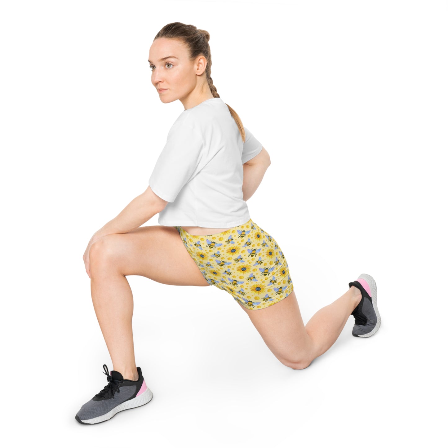 Sunflowers and Bees Women's Bike Shorts