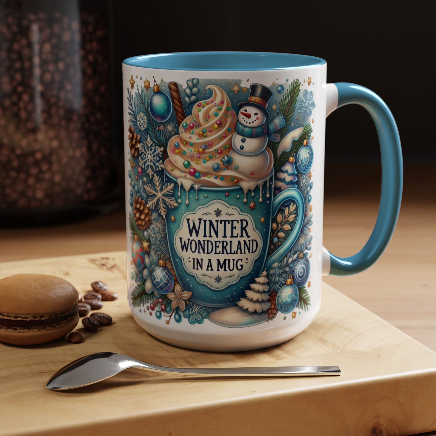 Winter Wonderland in a Mug Blue Cup