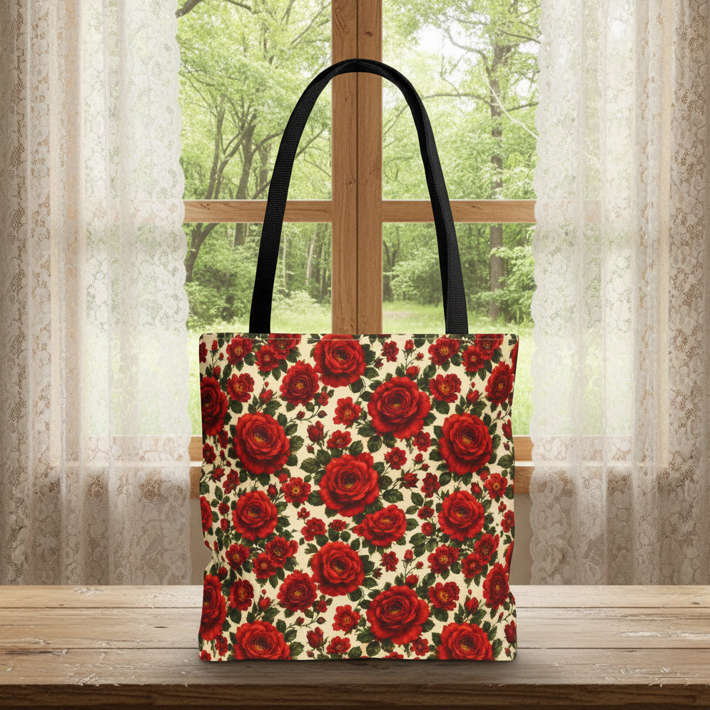 Riverfront Roses Tote Bag
