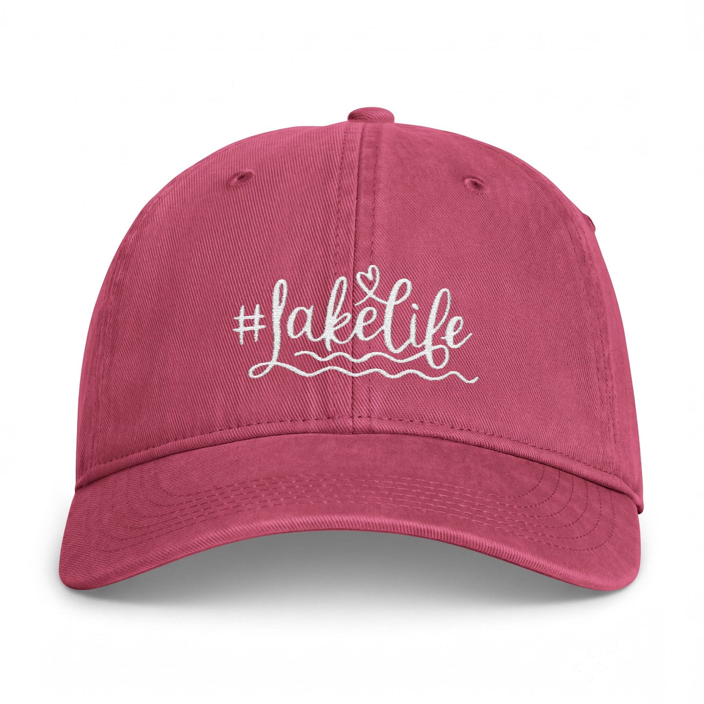 Lake Life Washed Cap | #LakeLife Embroidered Coastal Hat