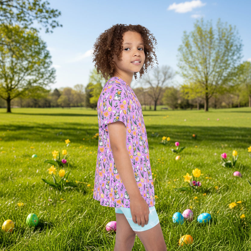 Kids Easter Bunny Lilac T-Shirt