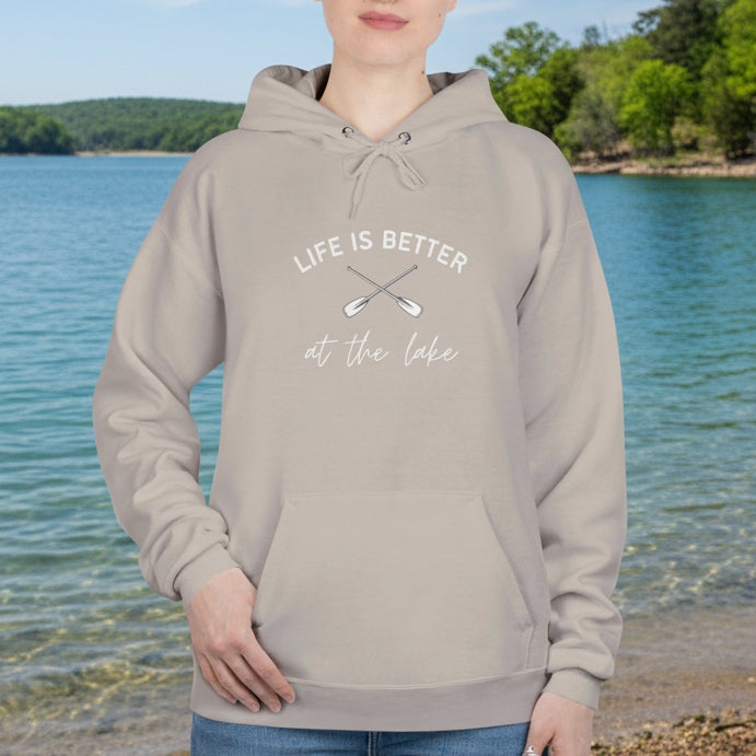 Life Is Better at the Lake Hoodie with paddles
