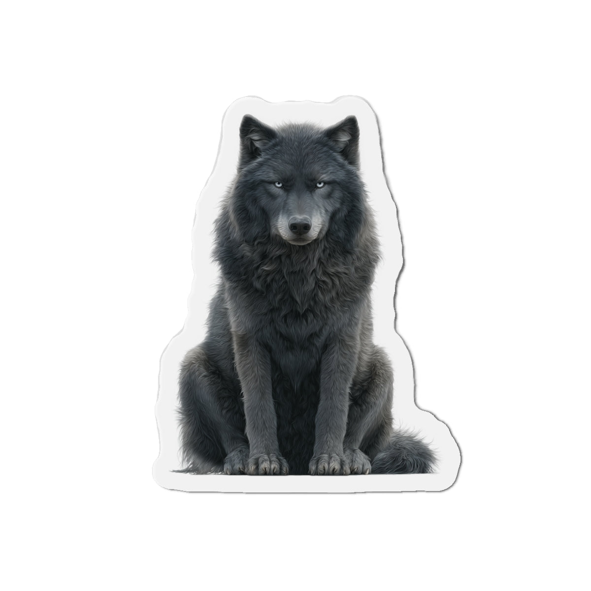 Gray Wolf Fridge Magnet