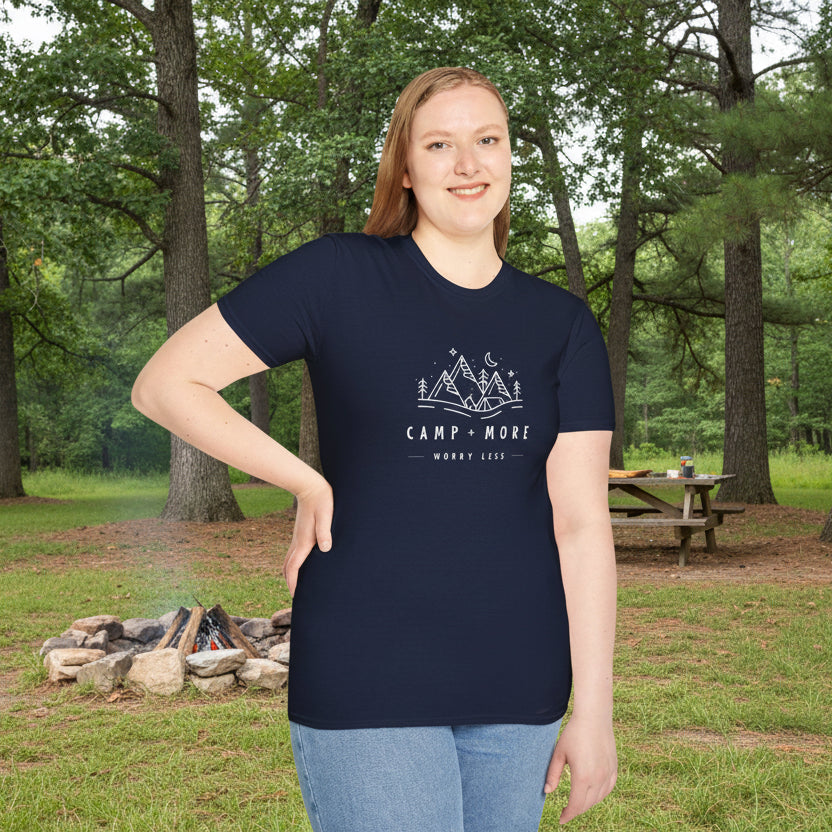 Camp More Worry Less Soft Style T-Shirt