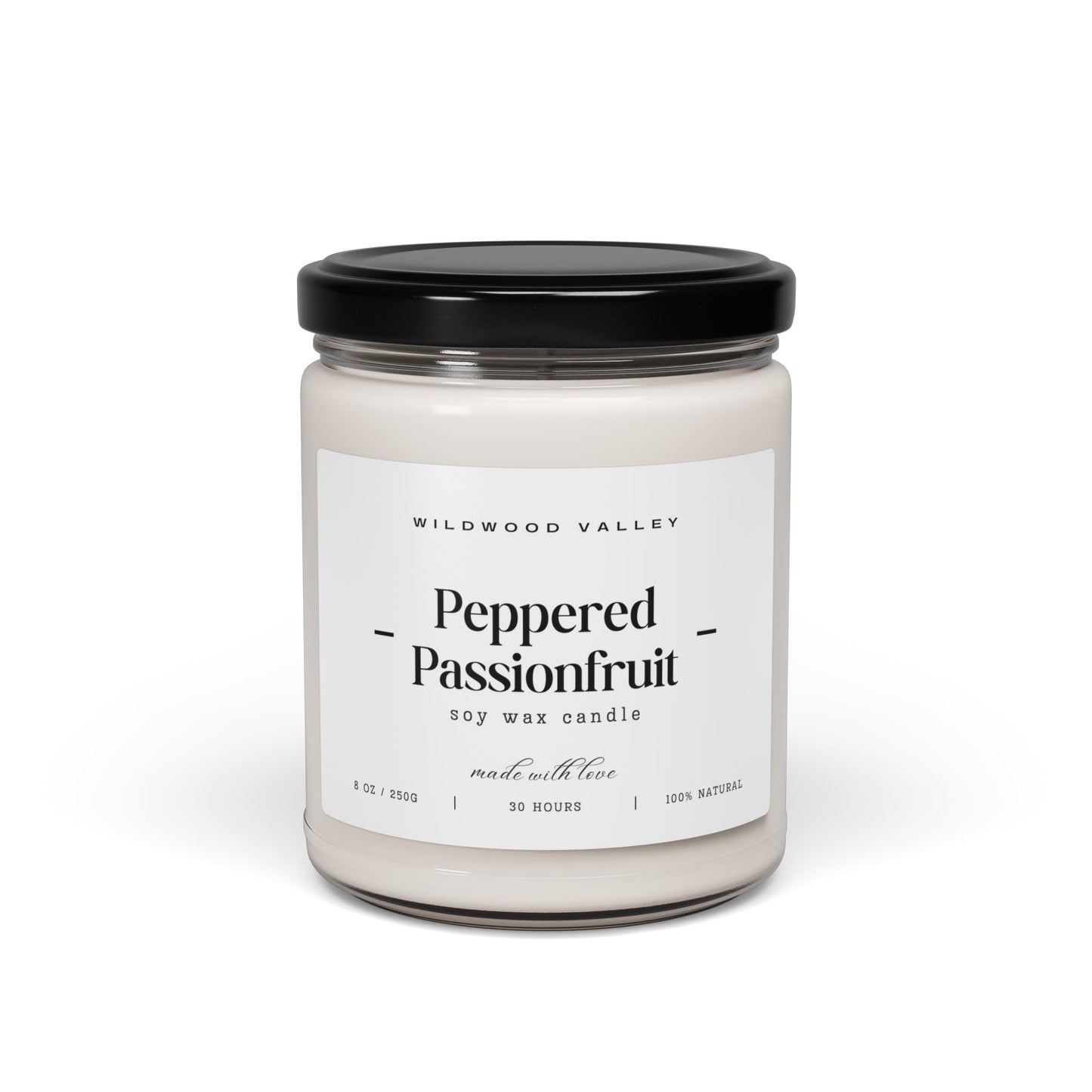 Peppered Passionfruit 9oz Scented Soy Candle