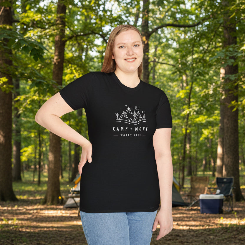 Camp More Worry Less Soft Style T-Shirt