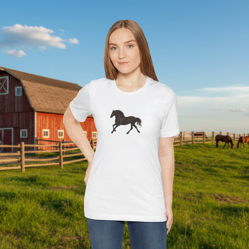 Dark Bay “Beauty”  Trotting Horse T-Shirt