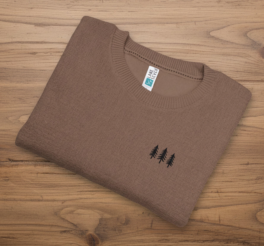Pine Embroidered Crewneck Sweatshirt