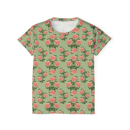 Floral Pink Rose Women's Tshirt