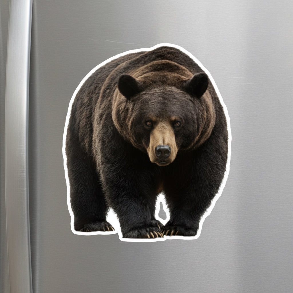 Black Bear Fridge Magnet