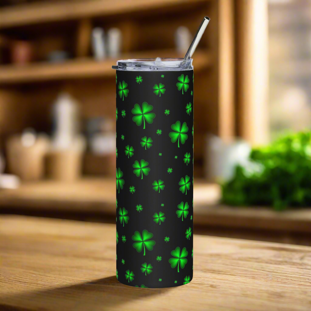 Four Leaf Clovers 20oz Stainless Steel Tumbler