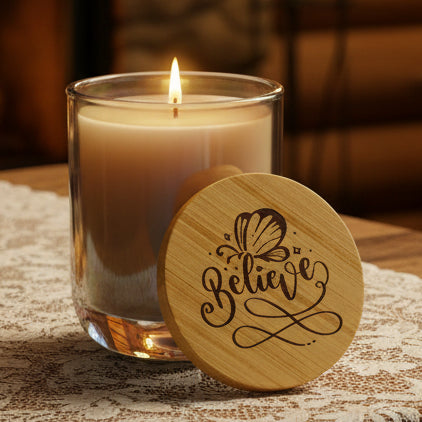 Believe 14oz Engraved Soy Candle | Scented Gift Candle