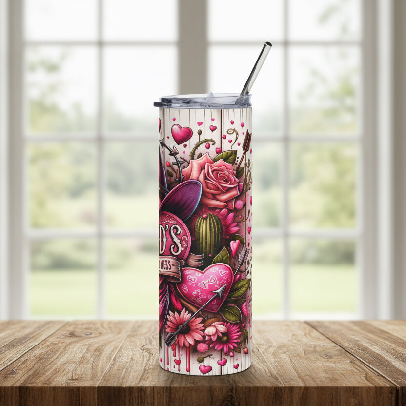 Cupid's Favorite Hot Mess 20oz Stainless Tumbler