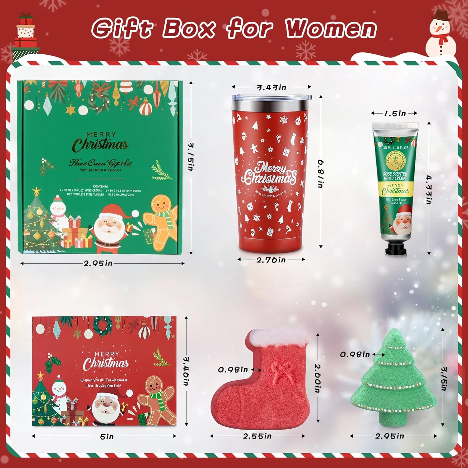 Gifts Set for Women - Christmas Basket Gift Set, Ideas Relaxing Spa Gift Basket Set for Women, Bath and Body Works Gift Set for Her, Mom, Wife, Girlfriend, Sister, Coworker, Teacher, Nurse