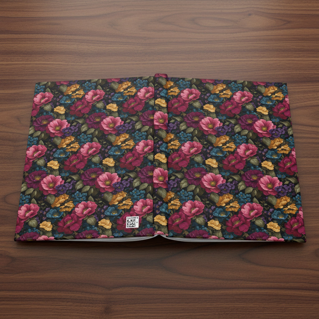 Vintage Floral Hardcover Journal