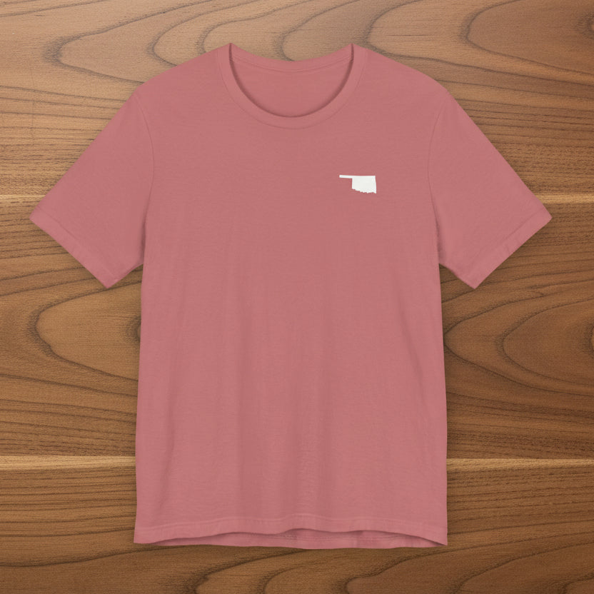 Oklahoma 'The Sooner State' Front & Back Graphic Tee