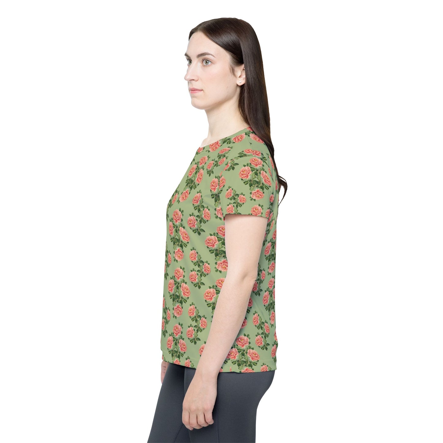 Floral Pink Rose Women's Tshirt