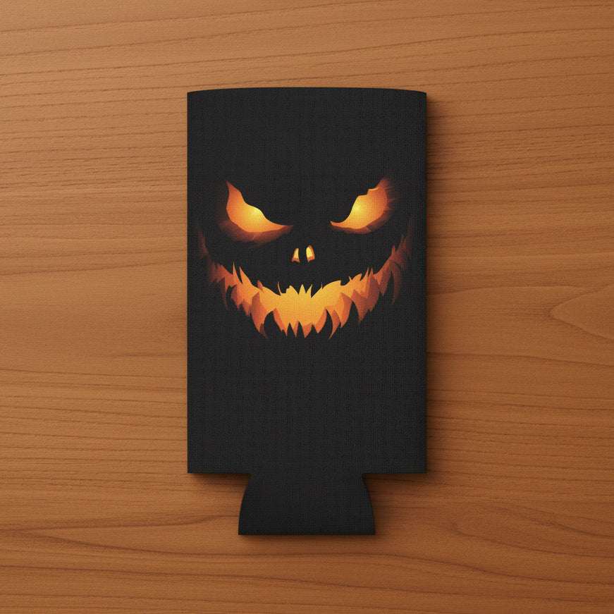 Spooky Jack-O'-Lantern Can Sleeve