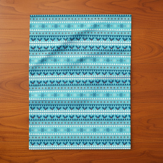 Arctic Snowfall Fleece Blanket