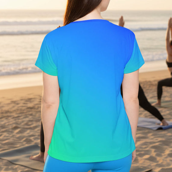Women’s Blue Ombré Active Sports Jersey