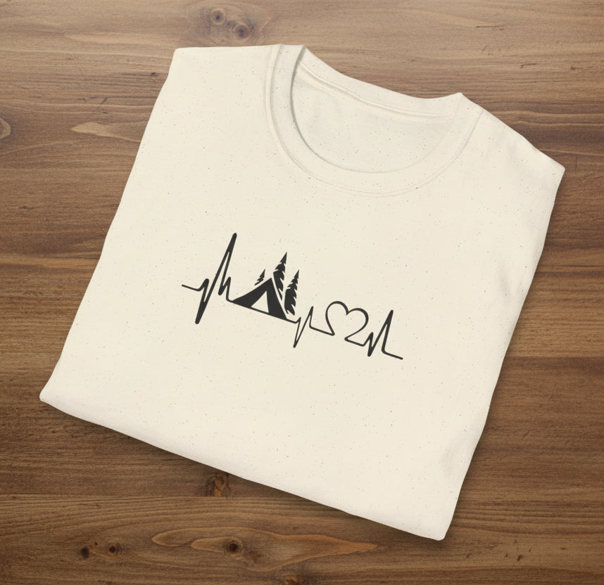 Camping Heartbeat T-Shirt