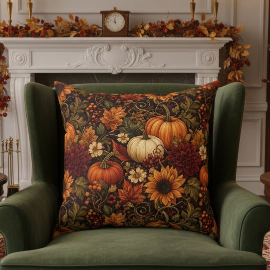 Wildwood Harvest Bloom Faux Suede Pillow
