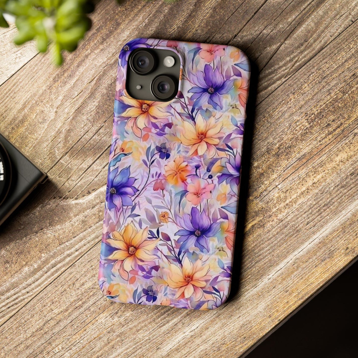 Floral Watercolor Slim Phone Case
