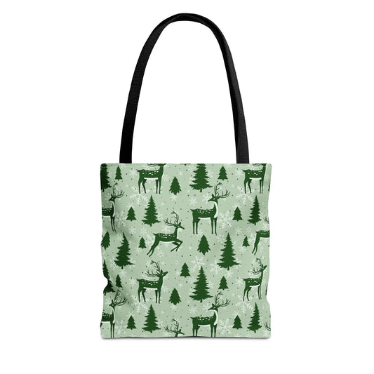 Reindeer Forest Tote Bag