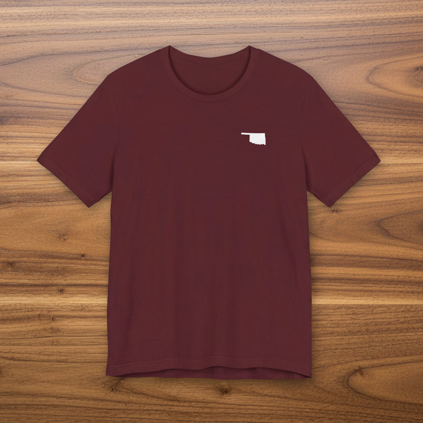 Oklahoma 'The Sooner State' Front & Back Graphic Tee