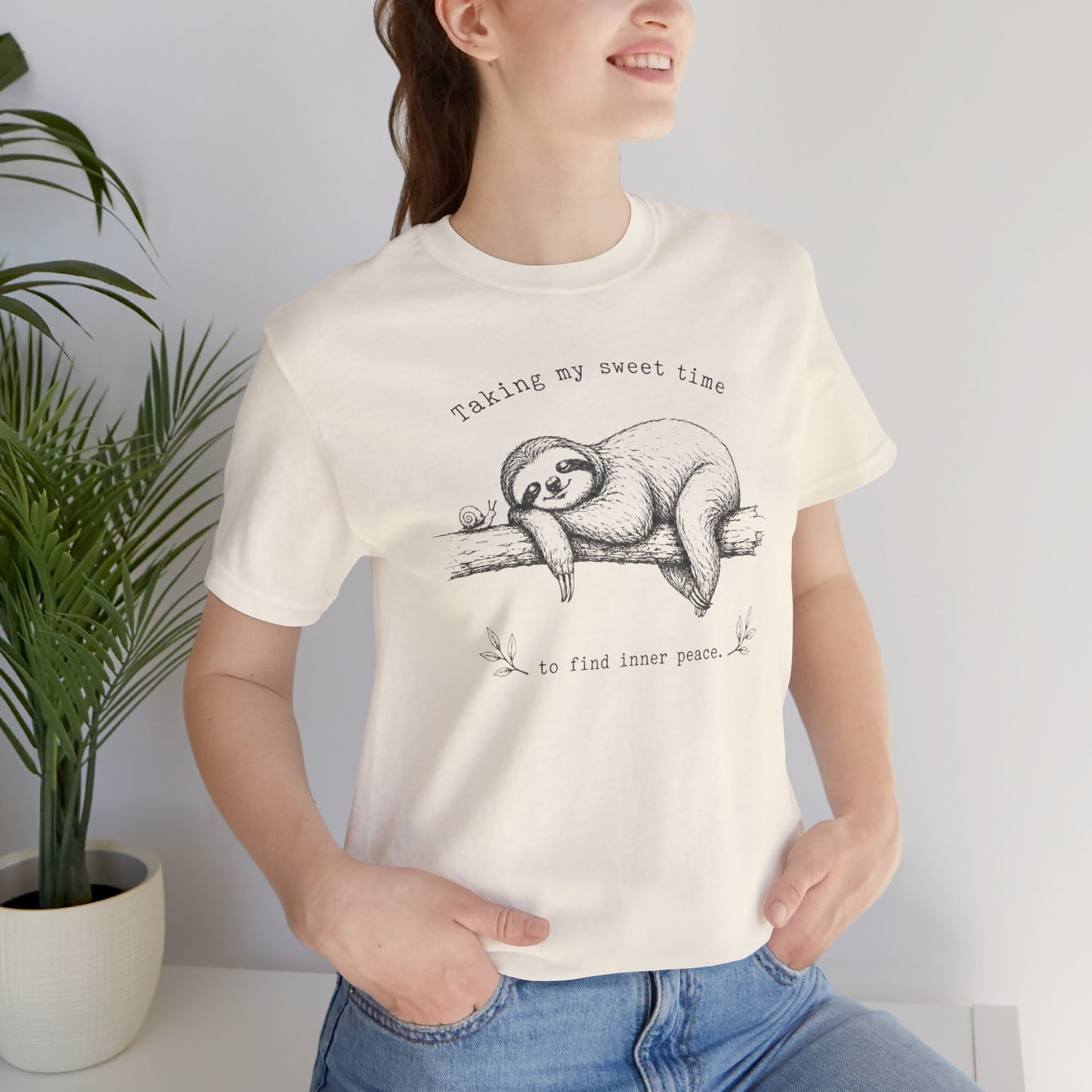 Sloth “Taking My Sweet Time to Find Inner Peace" Tshirt