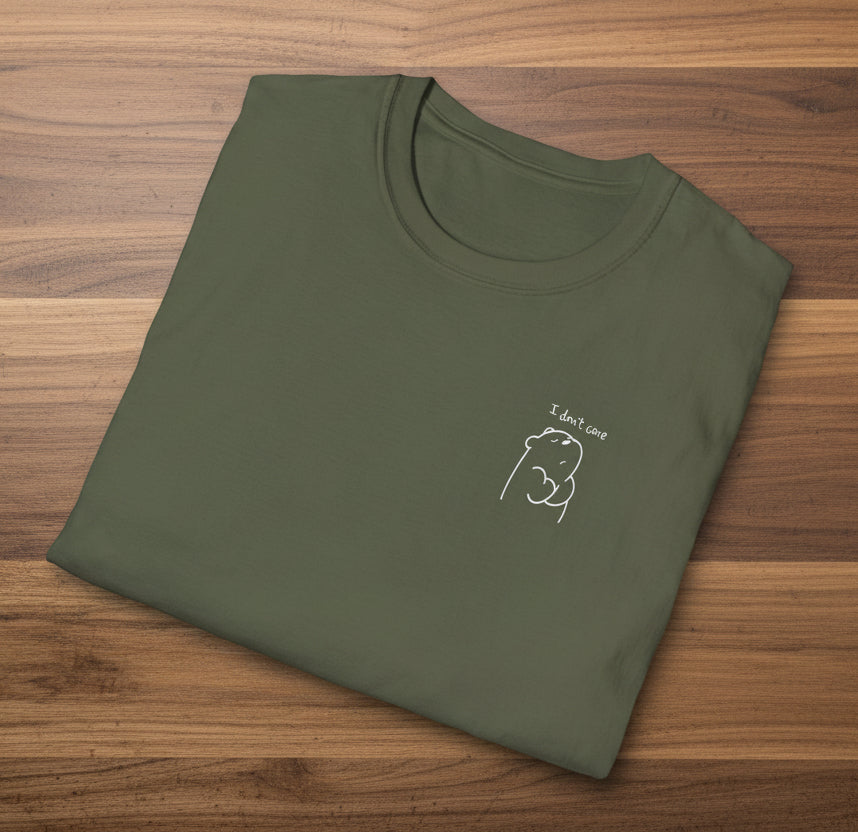 I Don’t Care Stubborn Bear T-Shirt