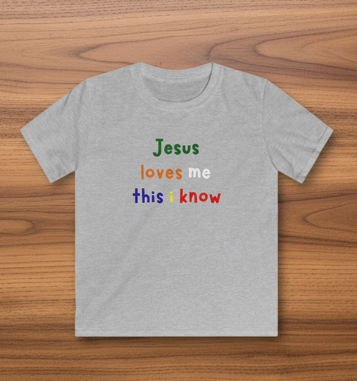 Kids “Jesus Loves Me This I Know” Tshirt