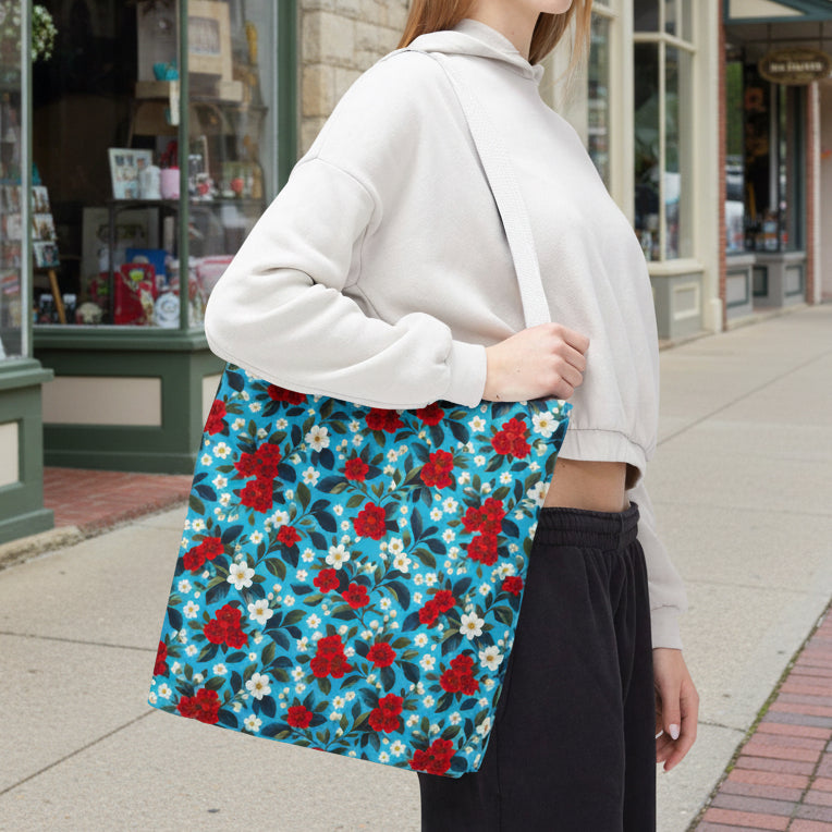 Wildwood Valley Blue Blossom Tote
