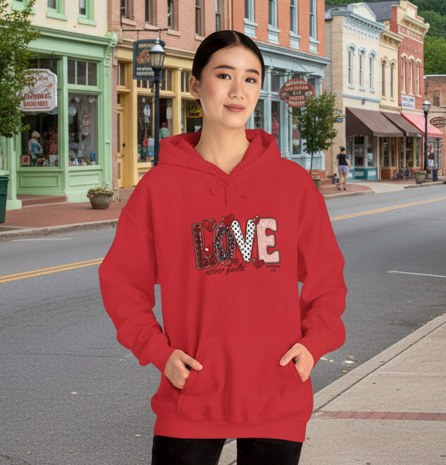 Love Never Fails Valentine’s Day Hoodie