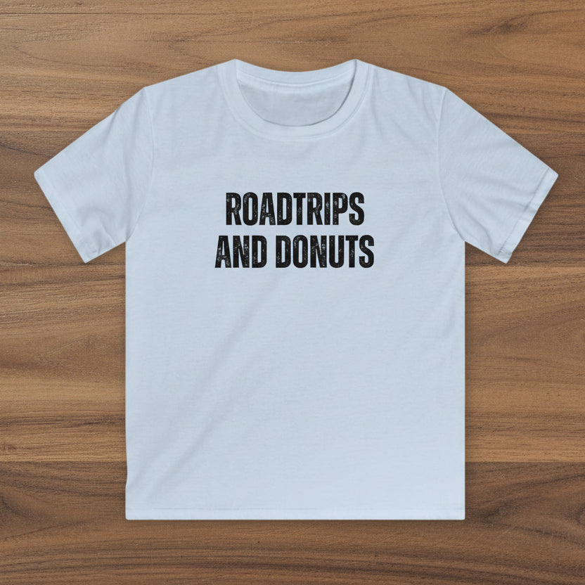 Roadtrips and Donuts Kids Softstyle T-Shirt